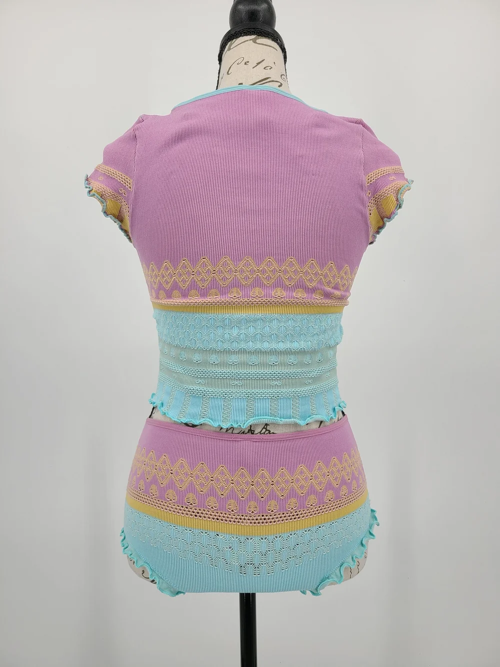 Anthropologie's LyreBird Knit Cropped Pajama Set Size Small